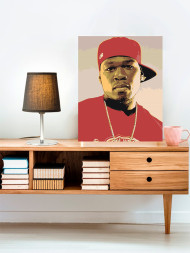 Картина по номерам &amp;quot;Репер 50 Cent&amp;quot;