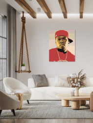 Картина по номерам &amp;quot;Репер 50 Cent&amp;quot;