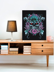 Raqamlar bo&#039;yicha rasm &quot;Gullar bilan bosh suyagi&quot;