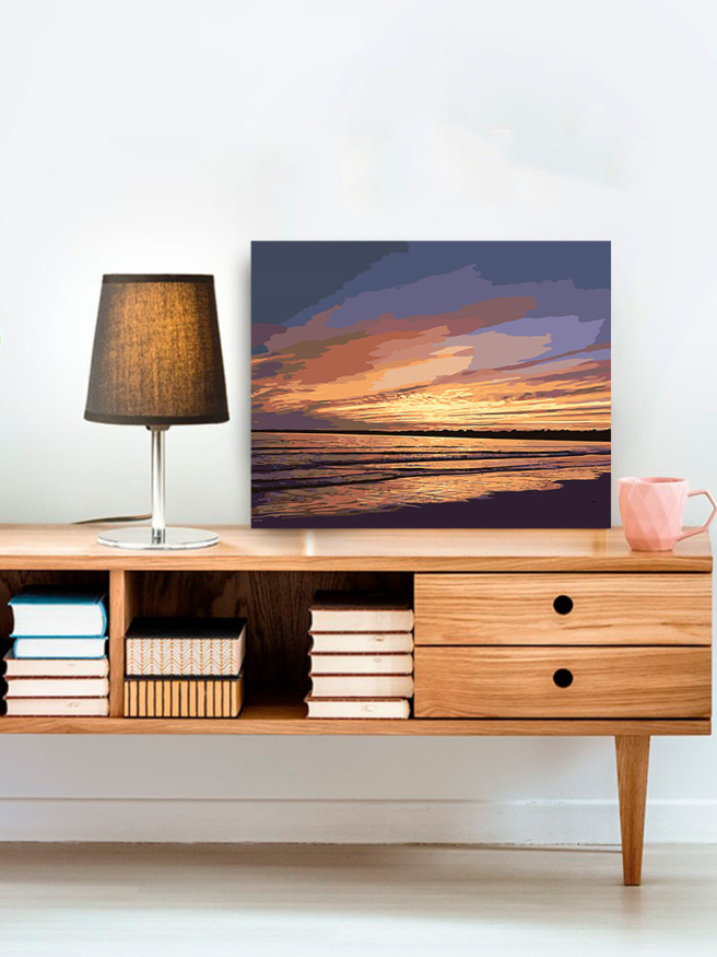 Raqamlar bo&amp;#039;yicha rasm &amp;quot;Dengiz qirg&amp;#039;og&amp;#039;i&amp;quot;