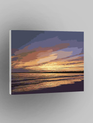 Raqamlar bo&#039;yicha rasm &quot;Dengiz qirg&#039;og&#039;i&quot;