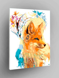 Картина по номерам "Духовная лисица"