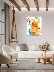 Картина по номерам "Духовная лисица"