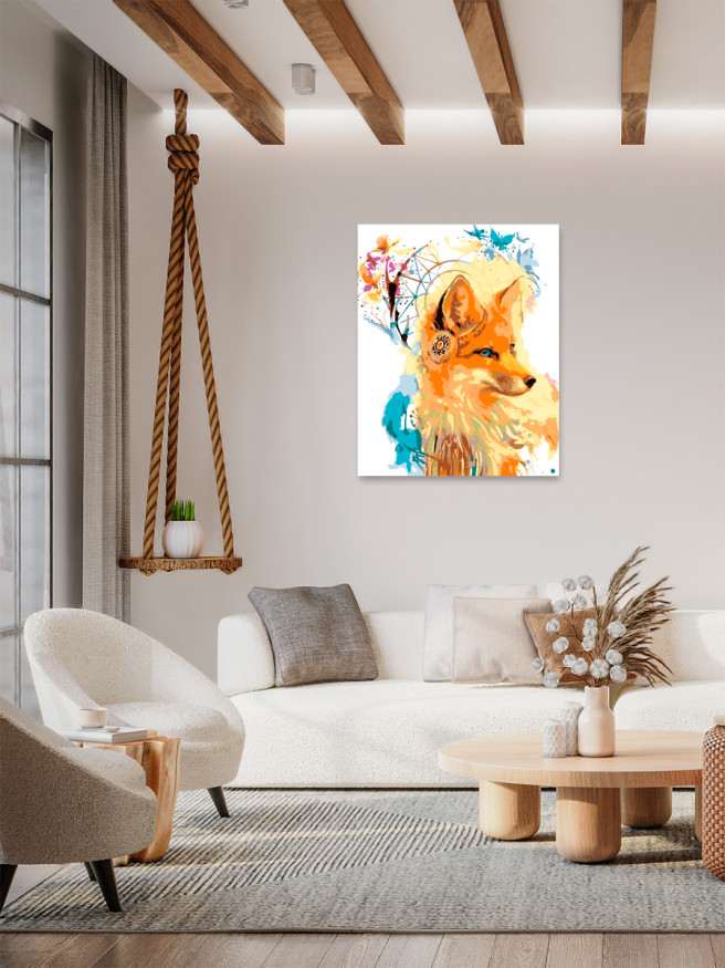 Картина по номерам &amp;quot;Духовная лисица&amp;quot;