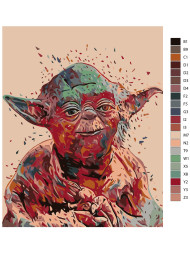 Raqamlar bo&#039;yicha rasm &quot;Yulduzlar jangi: Yoda&quot;