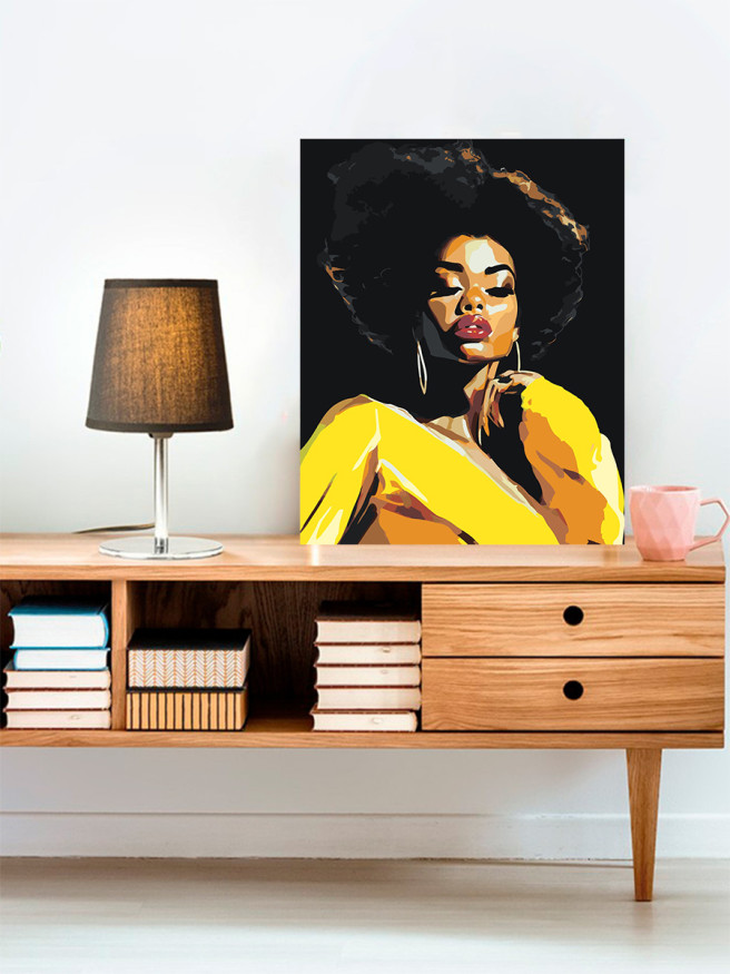 Картина по номерам &amp;quot;Красивая девушка&amp;quot;