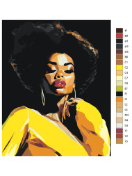 Картина по номерам &amp;quot;Красивая девушка&amp;quot;