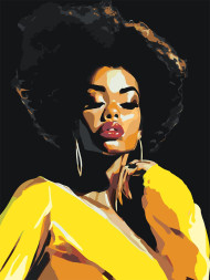 Картина по номерам &amp;quot;Красивая девушка&amp;quot;