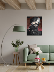 Картина по номерам &amp;quot;Токийский гуль - Канеки Кен&amp;quot;
