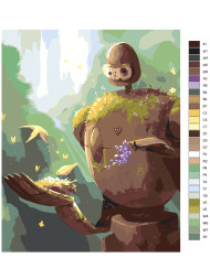 Картина по номерам "Небесный замок Лапута"