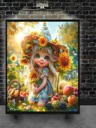 Holstga bosilgan poster &quot;Kungaboqarzorda hosil parisi&quot;