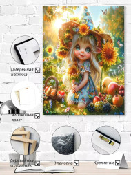 Holstga bosilgan poster &quot;Kungaboqarzorda hosil parisi&quot;