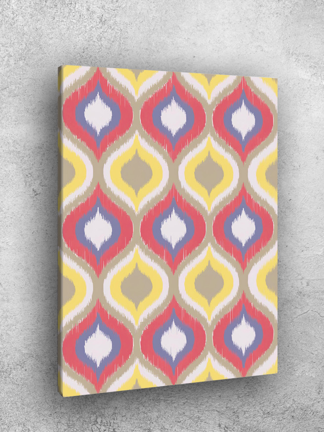 Holstga bosilgan poster &amp;quot;Rangdor sharqona naqsh&amp;quot;