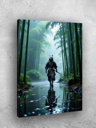 Постер на холсте &amp;quot;Самурай в бамбуковом лесу&amp;quot;