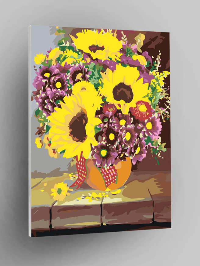 Картина по номерам &amp;quot;Букет цветов&amp;quot;