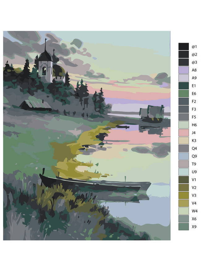 Raqamlar bo&amp;#039;yicha rasm &amp;quot;Cherkov&amp;quot;