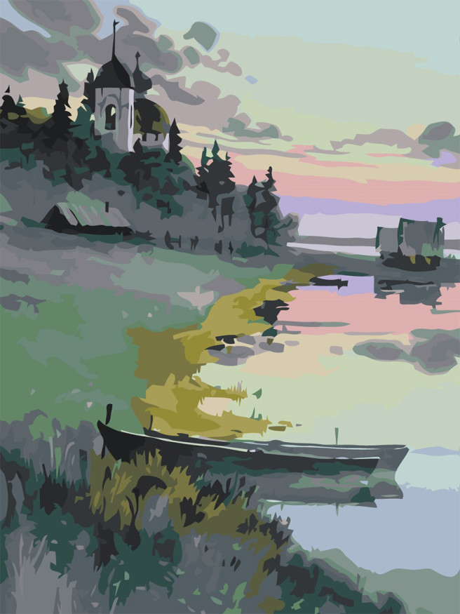 Raqamlar bo&amp;#039;yicha rasm &amp;quot;Cherkov&amp;quot;