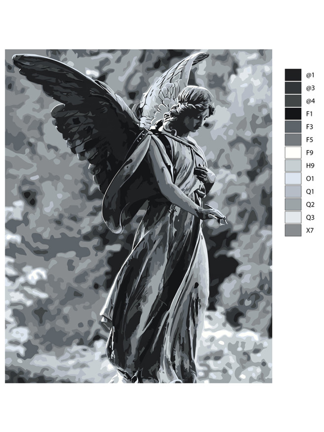 Raqamlar bo&amp;#039;yicha rasm &amp;quot;Farishta qiz&amp;quot;