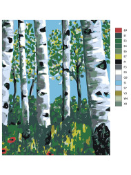 Raqamlar bo&#039;yicha rasm &quot; Qarag&#039;aylar&quot;