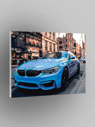 Raqamlar bo'yicha rasm "Ko'k BMW"