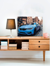 Raqamlar bo'yicha rasm "Ko'k BMW"