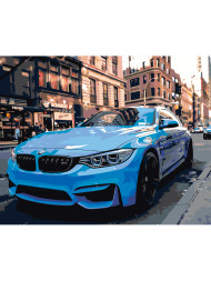Raqamlar bo'yicha rasm "Ko'k BMW"