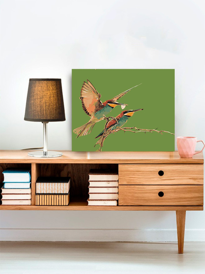 Raqamlar bo&amp;#039;yicha rasm &amp;quot;Ikki qush&amp;quot;