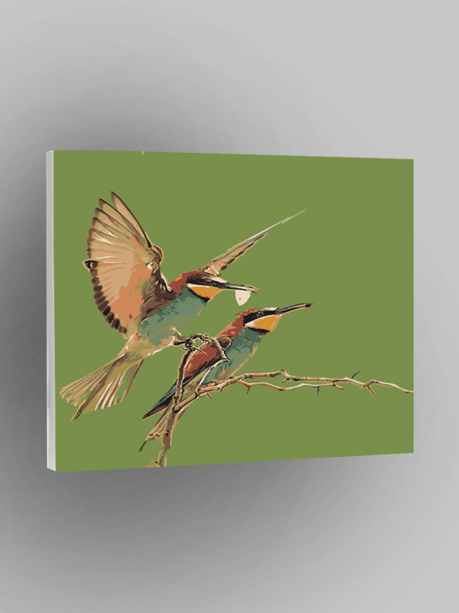 Raqamlar bo&amp;#039;yicha rasm &amp;quot;Ikki qush&amp;quot;