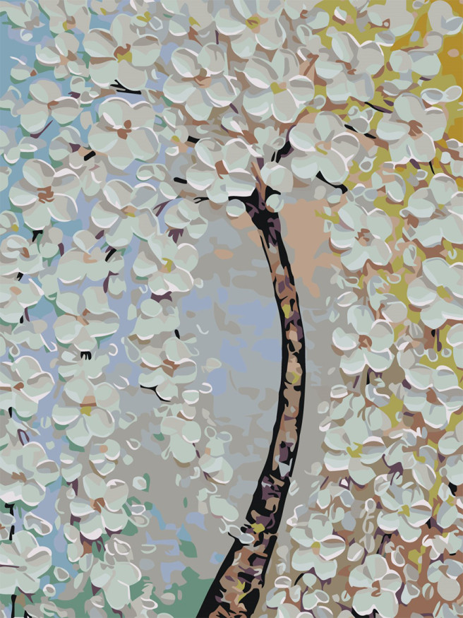 Картина по номерам &amp;quot;Огромный цветок&amp;quot;