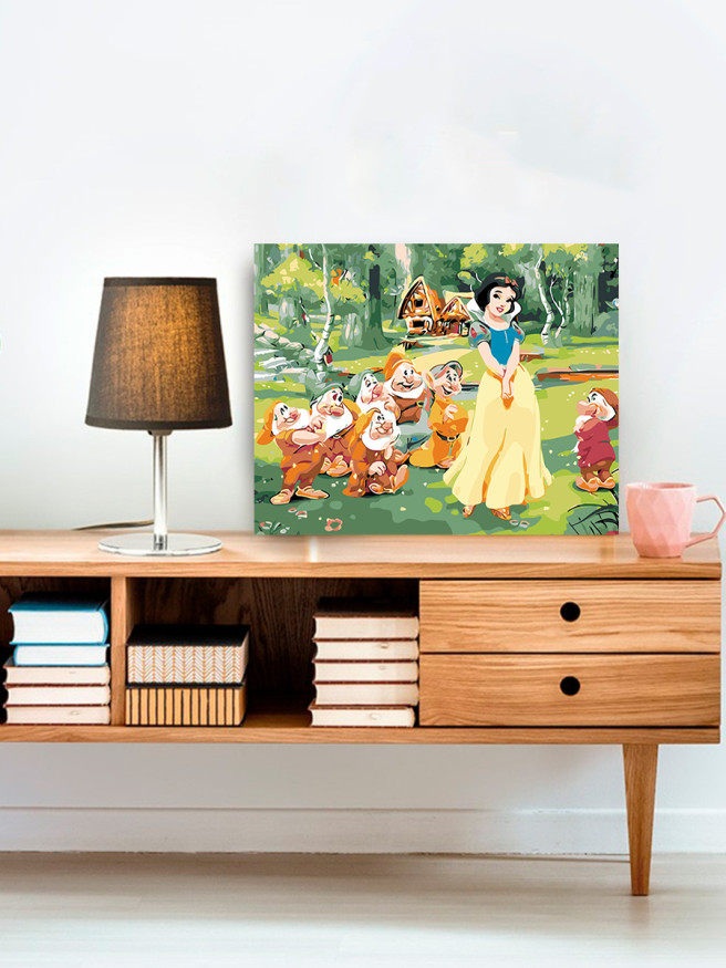 Картина по номерам &amp;quot;Красавица и 7 гномов&amp;quot;