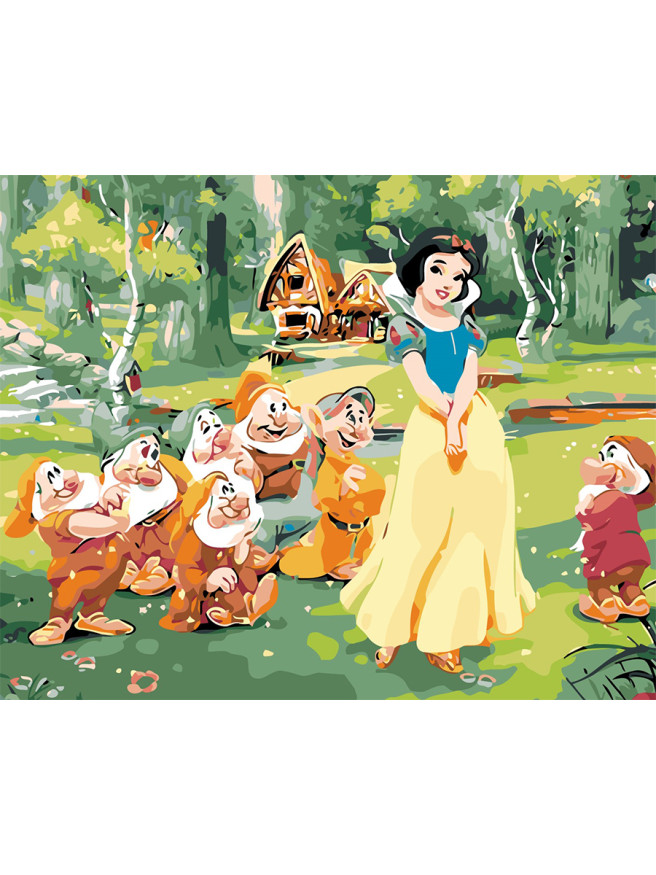 Картина по номерам &amp;quot;Красавица и 7 гномов&amp;quot;