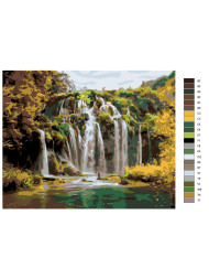 Картина по номерам &amp;quot;Водопад&amp;quot;