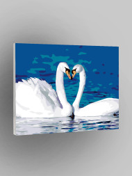 Картина по номерам &amp;quot;Лебединая любовь&amp;quot;