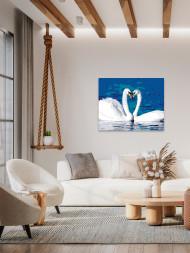 Картина по номерам &amp;quot;Лебединая любовь&amp;quot;