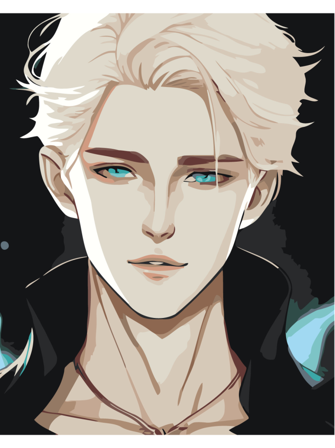 Картина по номерам &amp;quot;Парень аниме&amp;quot;