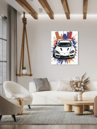 Картина по номерам &amp;quot;Машина для гонок&amp;quot;