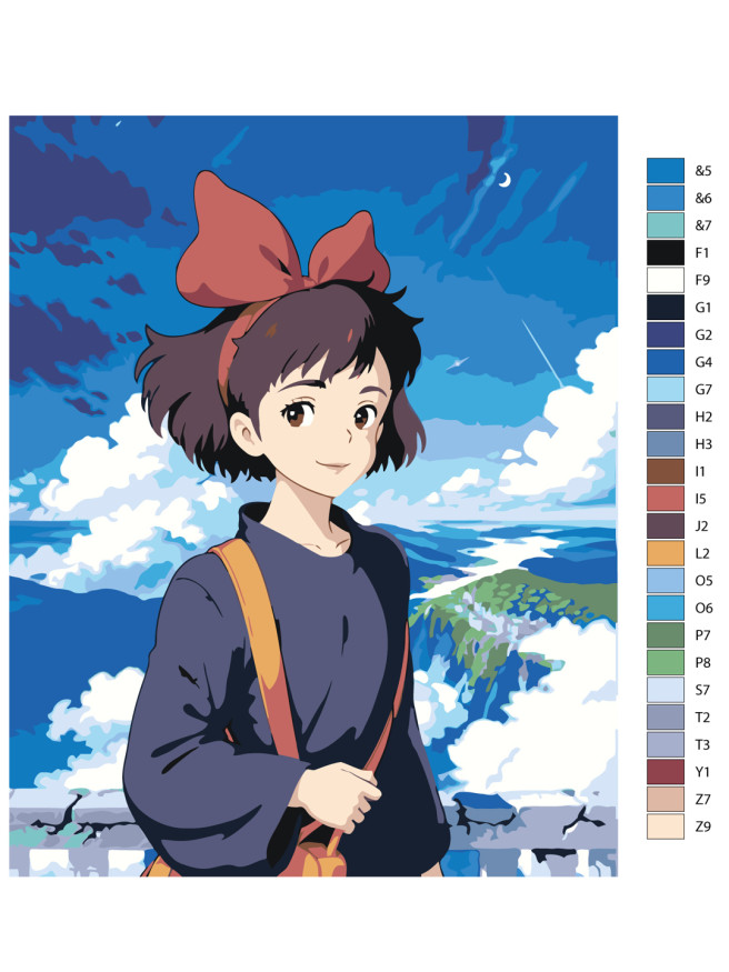 Картина по номерам &amp;quot;Ведьмина служба доставки&amp;quot;