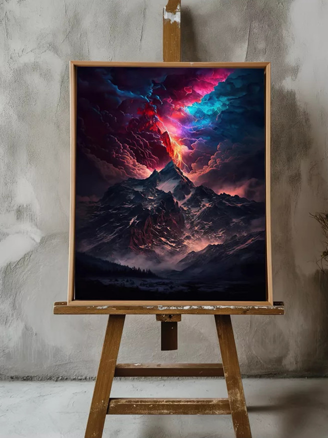 Постер на холсте &amp;quot;Грозовая вершина&amp;quot;