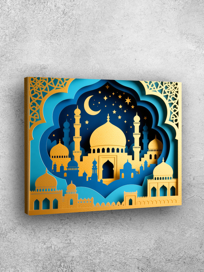 Holstga bosilgan poster &amp;quot;Oltin sharq shahri&amp;quot;