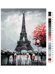 Картина по номерам &amp;quot;Эйфелева башня&amp;quot;