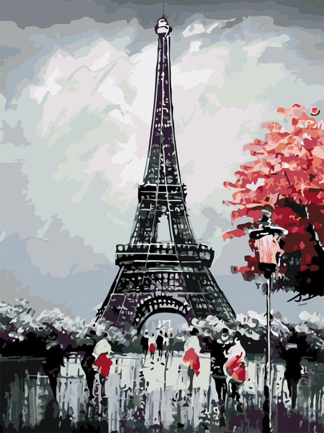 Raqamlar bo&amp;#039;yicha rasm &amp;quot;Eyfel minorasi&amp;quot;