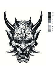 Raqamlar bo&#039;yicha rasm &quot;Jinning yuzi&quot;