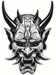 Raqamlar bo&#039;yicha rasm &quot;Jinning yuzi&quot;