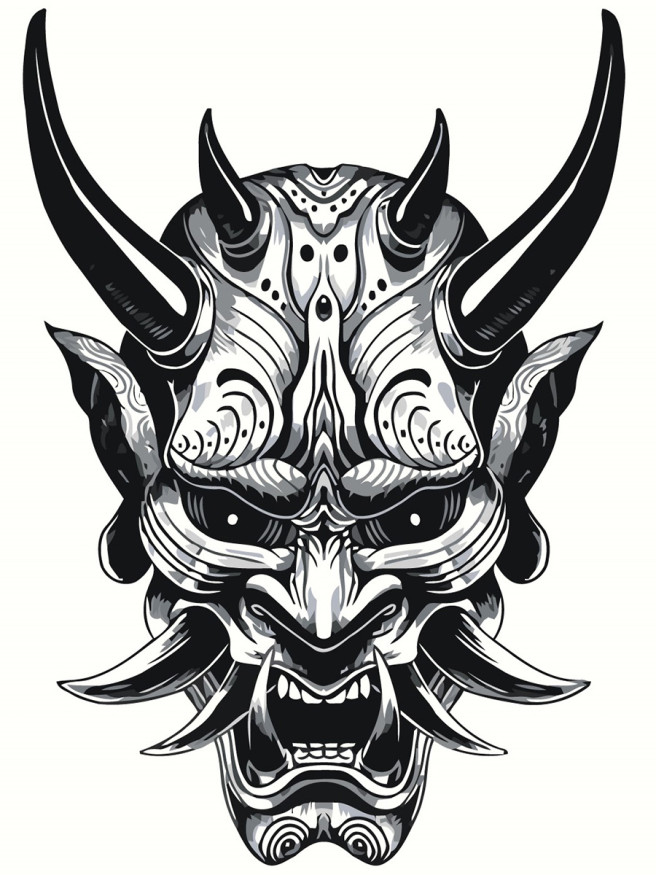 Raqamlar bo&amp;#039;yicha rasm &amp;quot;Jinning yuzi&amp;quot;