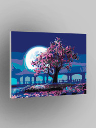 Raqamlar bo&#039;yicha rasm &quot;Sakura&quot;