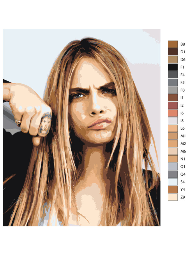 Raqamlar bo&amp;#039;yicha rasm &amp;quot;Go&amp;#039;zal qiz&amp;quot;