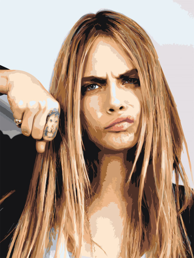 Raqamlar bo&amp;#039;yicha rasm &amp;quot;Go&amp;#039;zal qiz&amp;quot;