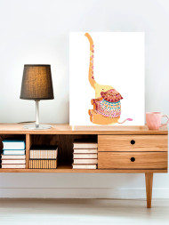 Raqamlar bo'yicha rasm "Fil"