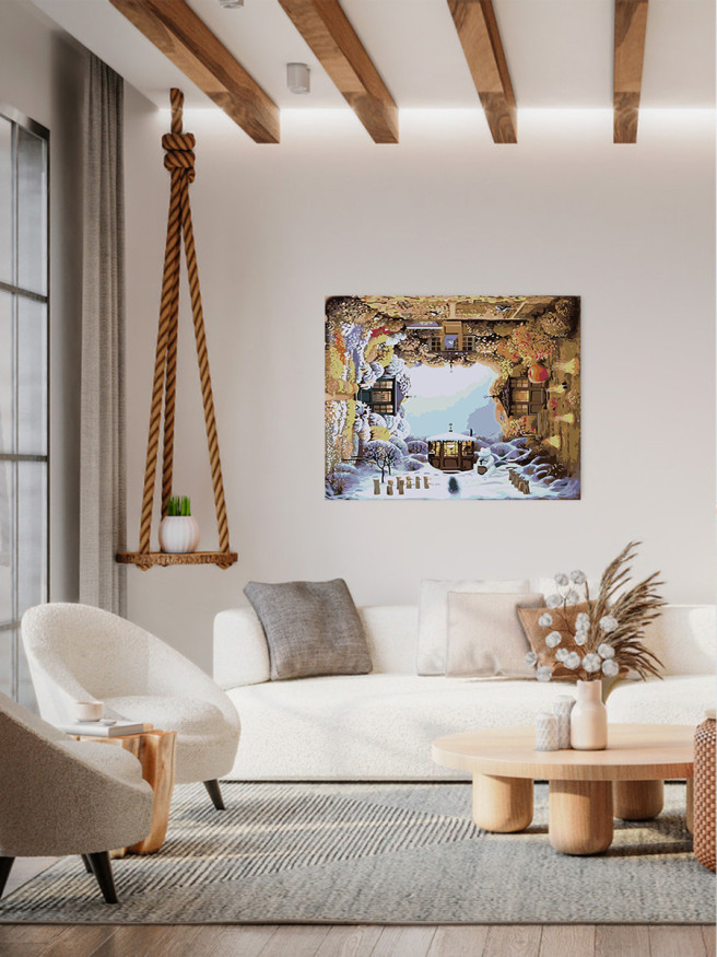 Raqamlar bo&amp;#039;yicha rasm &amp;quot;Ajoyib manzara&amp;quot;