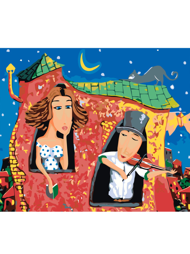 Картина по номерам &amp;quot;Ночная романтика&amp;quot;